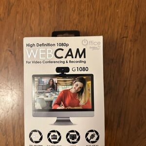 G1080p HD Webcam - White and Black